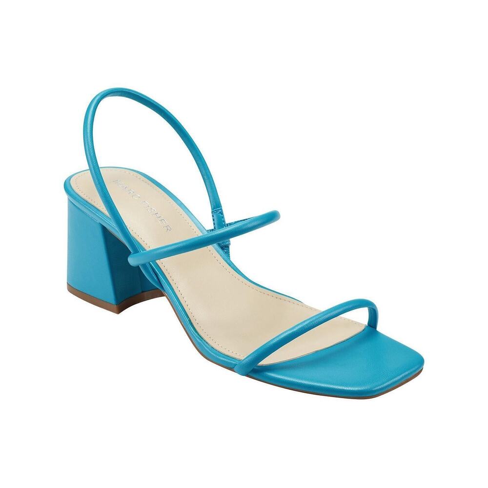 Marc Fisher Women’s Galvin Block Heel Sandals Hawaiian Blue - Size: 8